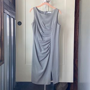 Calvin Klein, Size 10, Gray Dress